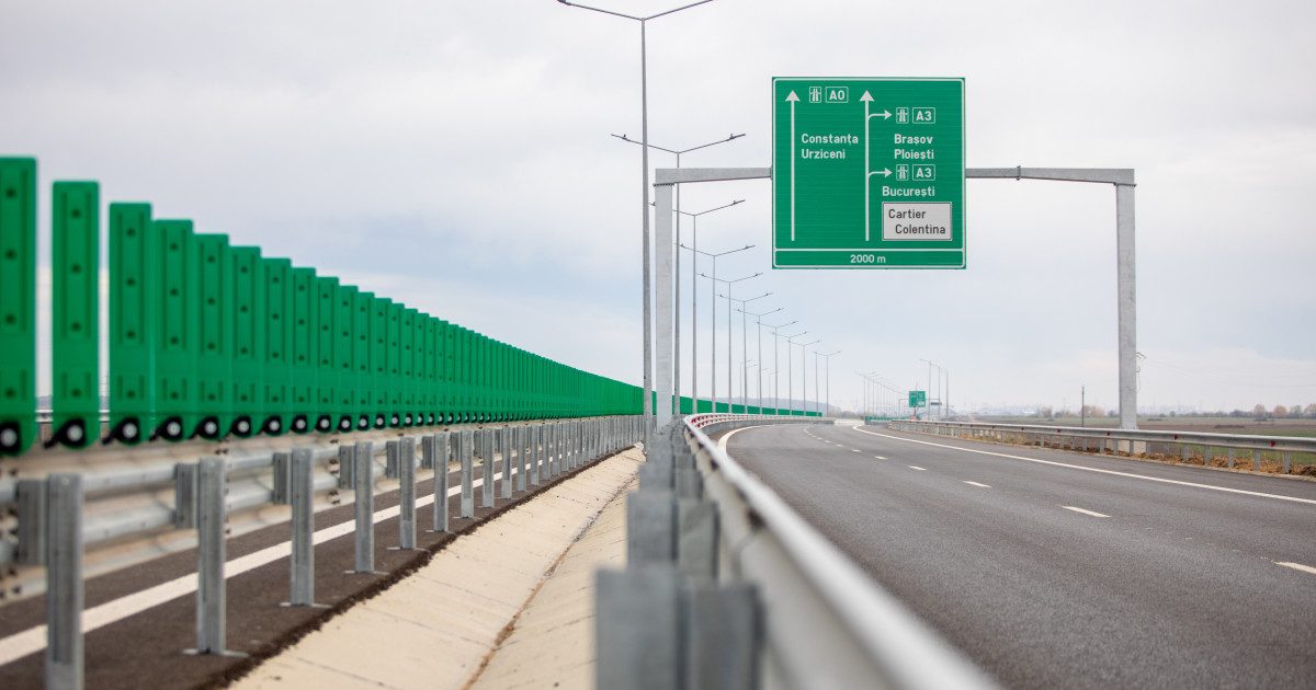 Pasajul DN3 peste Autostrada A0 Nord a fost deschis circulației (Foto: Digi24)