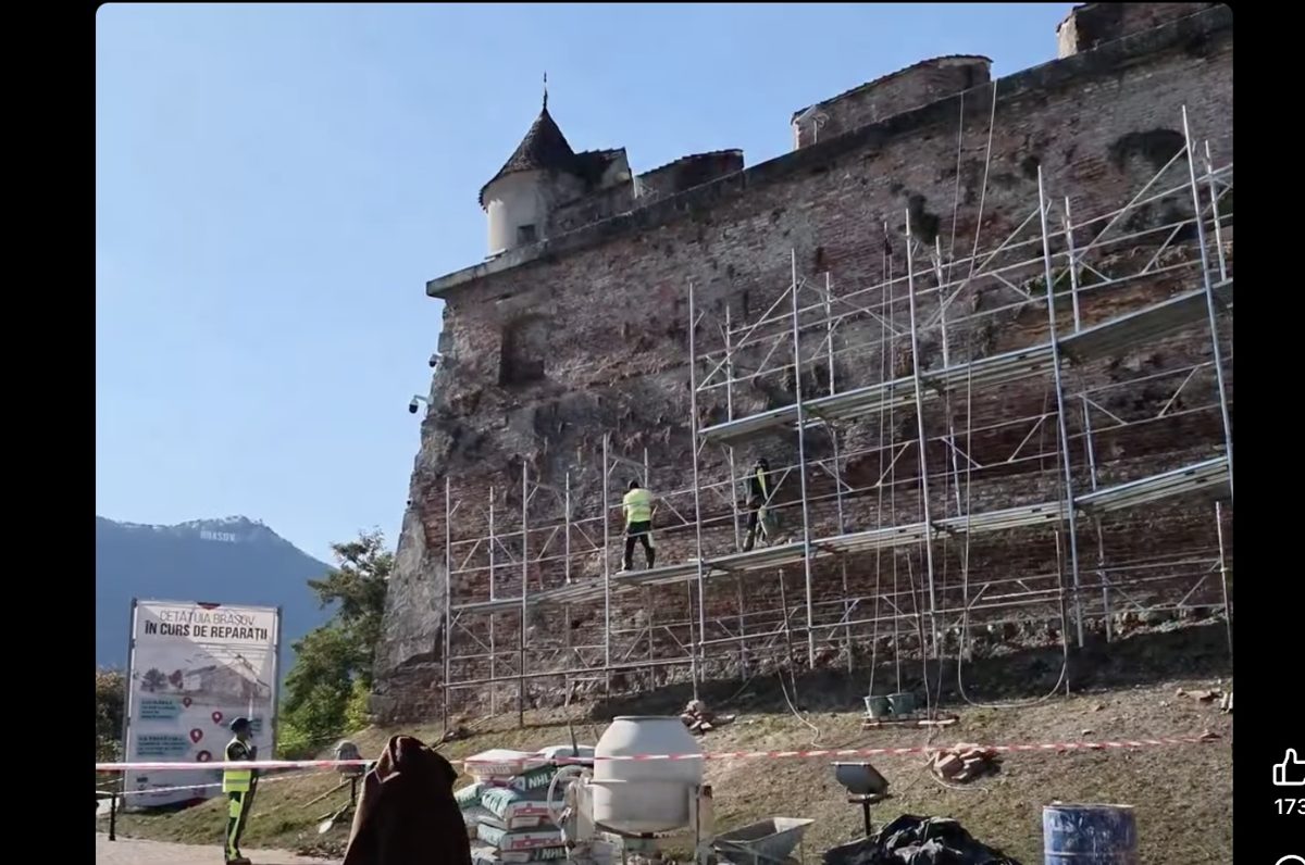 VIDEO Cetățuia Brașovului ar putea fi redeschisă parțial pentru vizitatori. Ce lucrări se fac la monumentul istoric (Foto: G4Media)