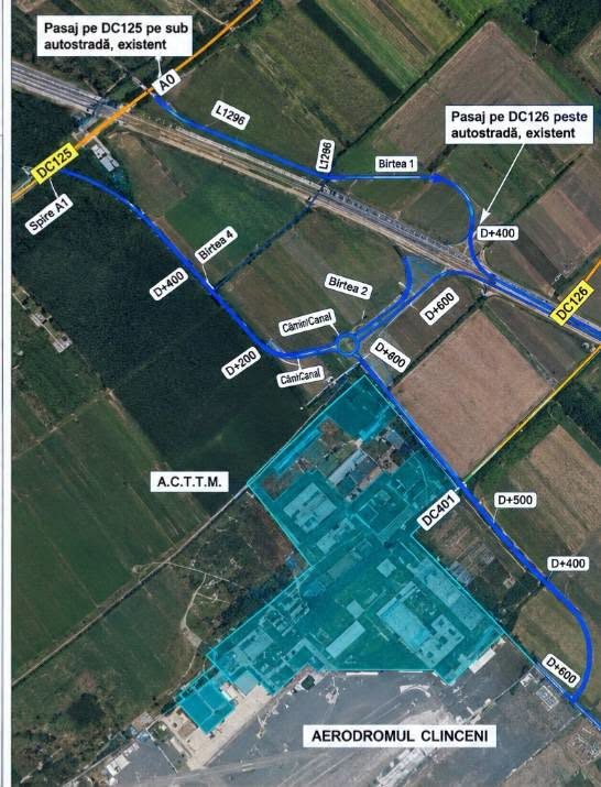 Un nou nod rutier pe A0, în zona Clinceni din Ilfov, va fi finanțat din fonduri europene (Foto: Economedia)
