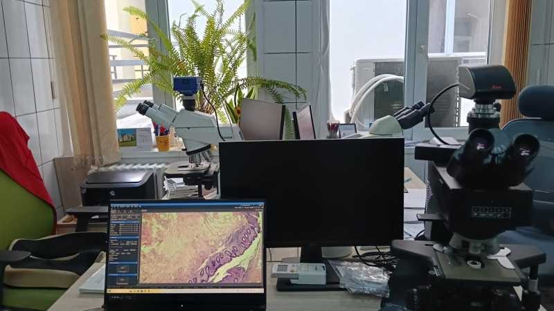 Laboratorul de Anatomie Patologică al SJU Pitești a fost dotat cu aparatură medicală nouă (Foto: Agerpres)
