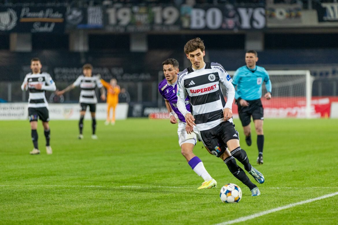 Universitatea Cluj și FC Argeș au terminat la egalitate, cu scorul de 2-2, în Superliga (Foto: Monitorul de Cluj)
