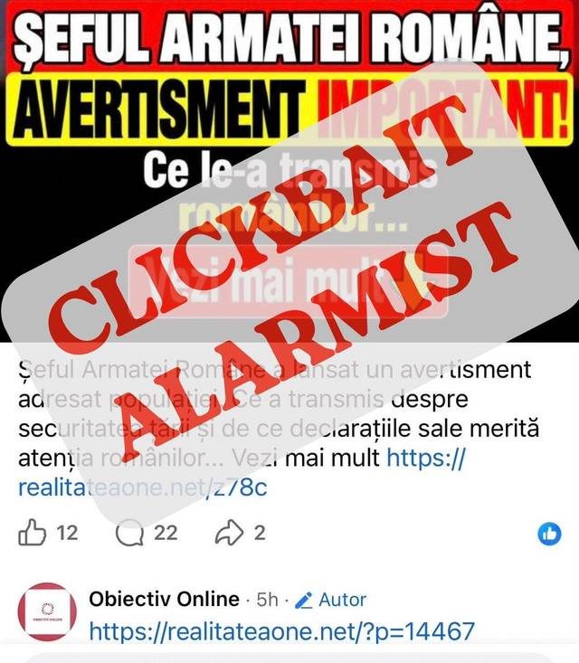 Ministerul Apărării a avertizat despre postări care atribuie declarații șefului Statului Major (Foto: News.ro)