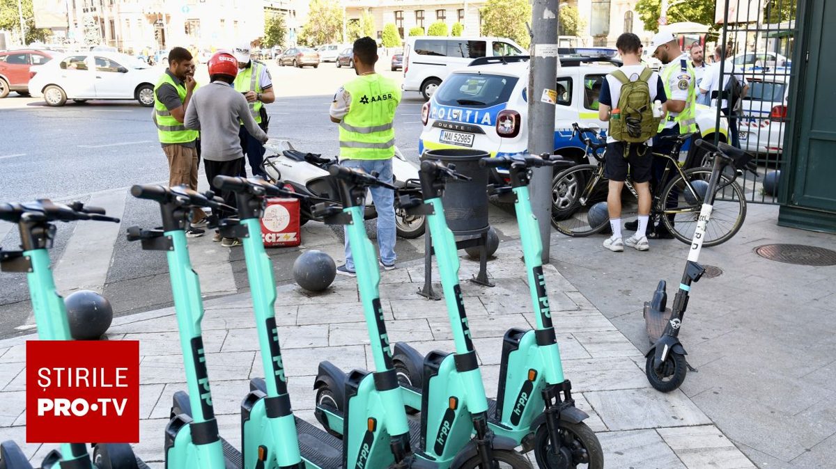 Senatul a adoptat un proiect privind obligativitatea căștii pe trotinete și biciclete electrice. (Foto: Știrile ProTV)