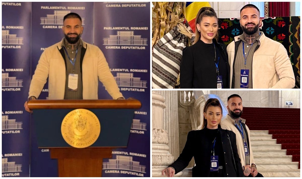 „Maluma de România” intră în politică? Cum s-a fotografiat Marcel de la Insula Iubirii în Parlamentul României (Foto: România TV)
