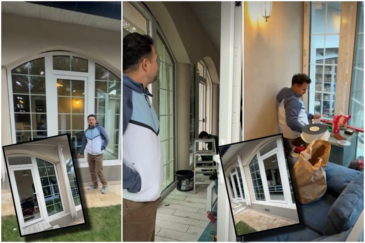Lucrările la casa de un milion de euro a lui Robert Tudor se apropie de final. (Foto: România TV)