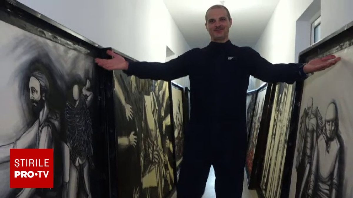 Curtea de Apel Iași a decis ca un fost deținut să-și recupereze cele 10 tablouri pictate în penitenciar (Foto: Știrile ProTV)