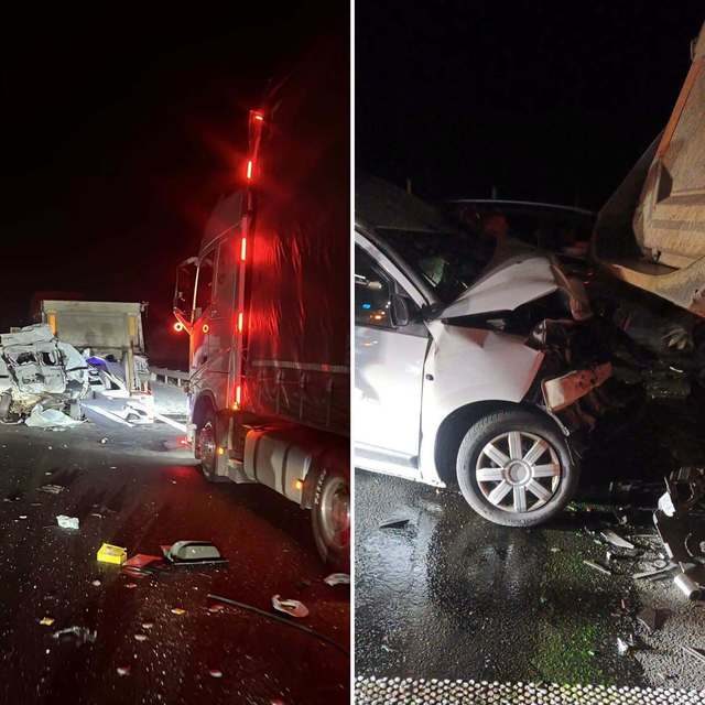 Accident cu patru vehicule pe Autostrada Timișoara – Lugoj / Circulație blocată (Foto: News.ro)
